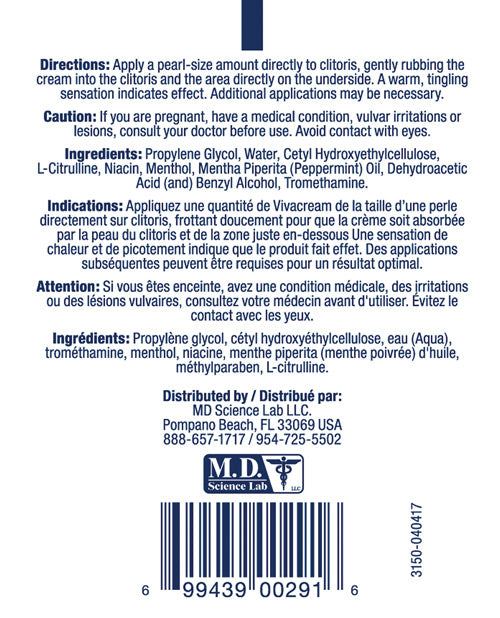 Viva Cream - 2 oz M.D. Science Lab