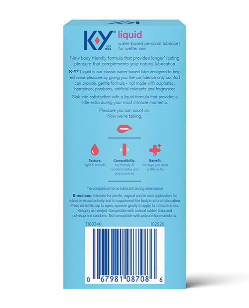 K-Y Natural Feeling Liquid - 2.4 oz Paradise Marketing