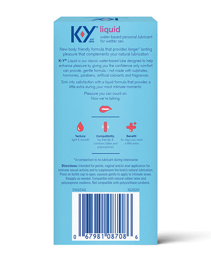 K-Y Natural Feeling Liquid - 2.4 oz Paradise Marketing