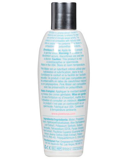 Pink Water Lube Flip Top Bottle Empowered Products