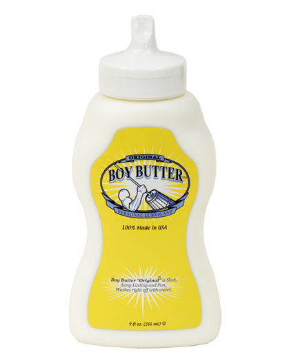 Boy Butter Churn Style - 9 oz Squeeze Bottle Boy Butter Lubes LLC