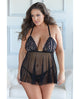 Allure Juliette Open Cup Babydoll W/open G-string Allure Lingerie Lp