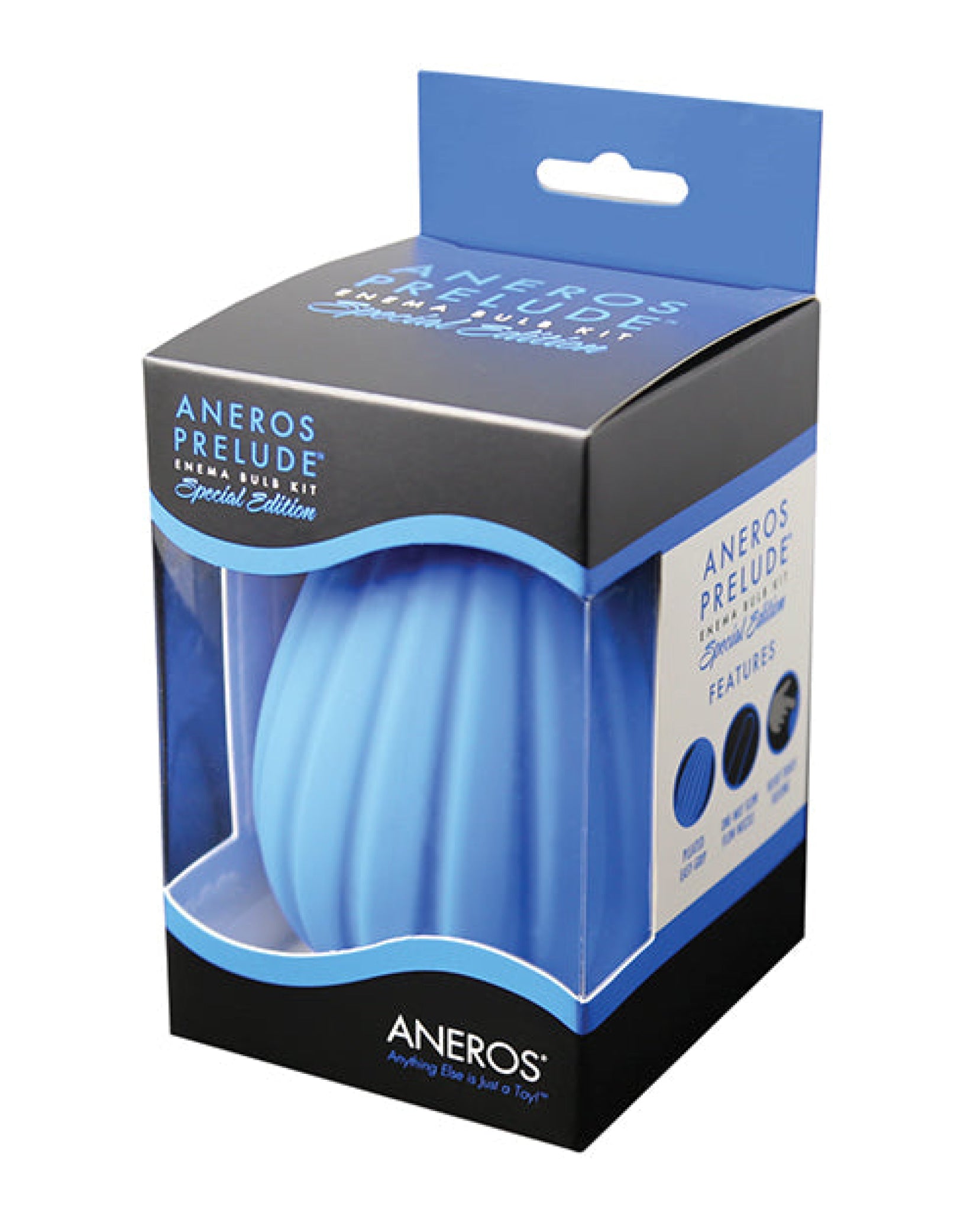 Aneros Prelude Enema Special Edition Bulb Kit - Blue Aneros