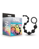 Blush Anal Adventures Platinum Silicone 10 Anal Beads - Black Blush Novelties