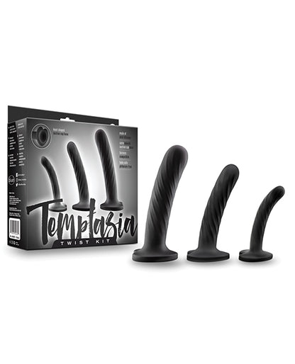 Blush Temptasia Twist Kit - Black Set of 3 Blush Novelties