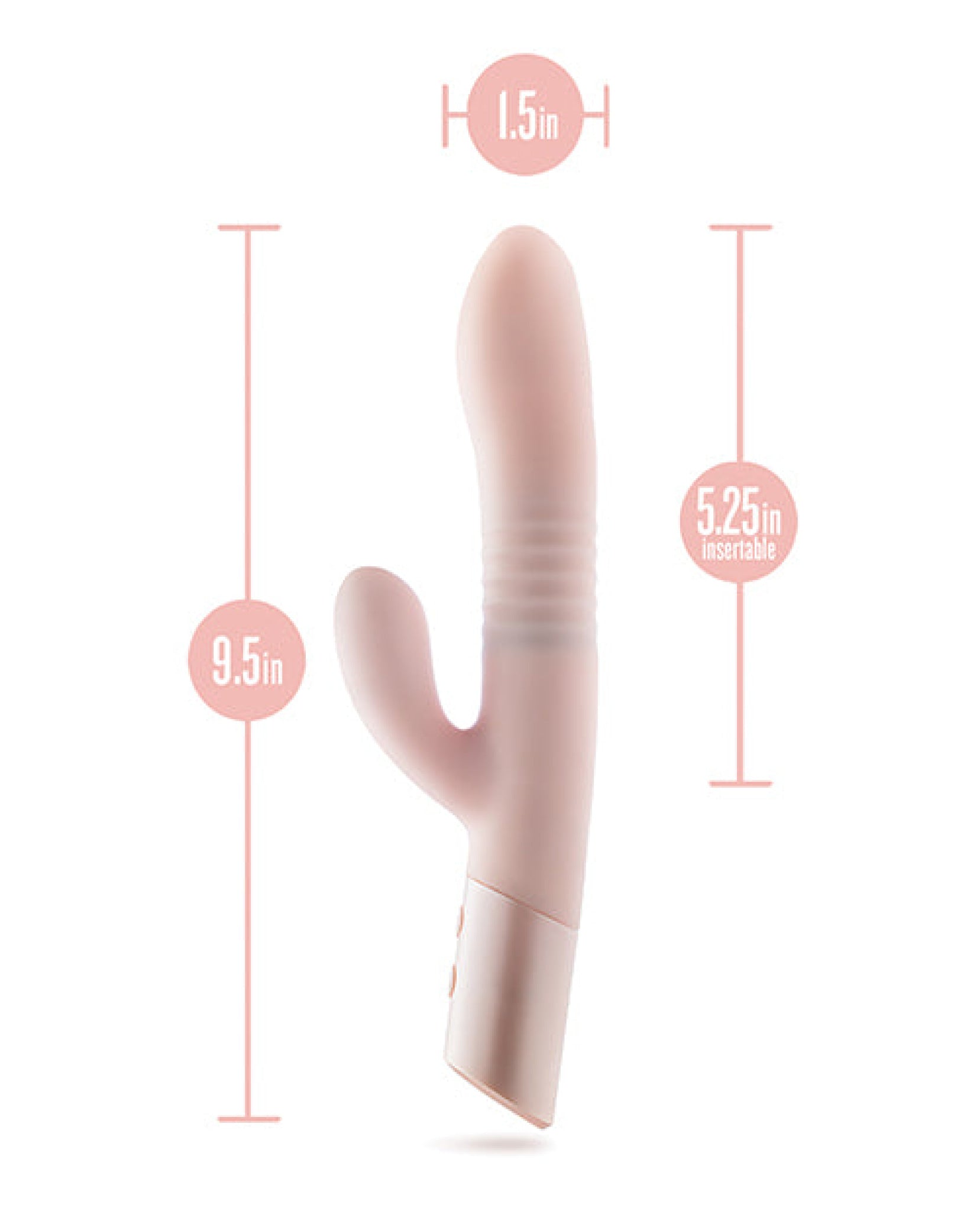 Blush Fraya Rabbit Rechargeable Vibrator - Pink Blush Novelties
