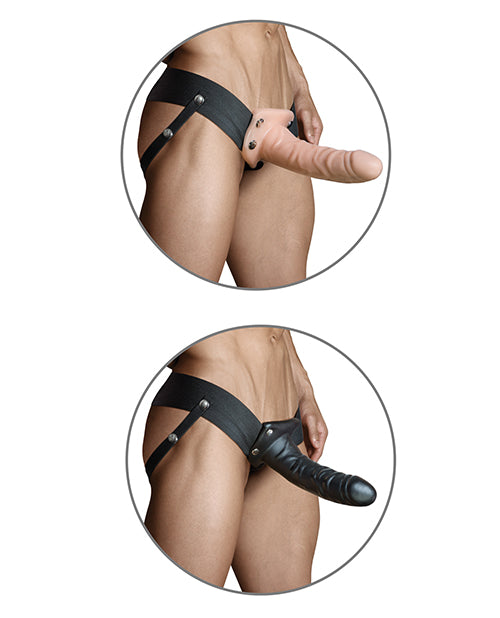 Blush Dr. Skin 6" Hollow Strap On - Vanilla Blush Novelties