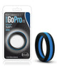Blush Performance Silicone Go Pro Cock Ring - Black/Blue Blush Novelties