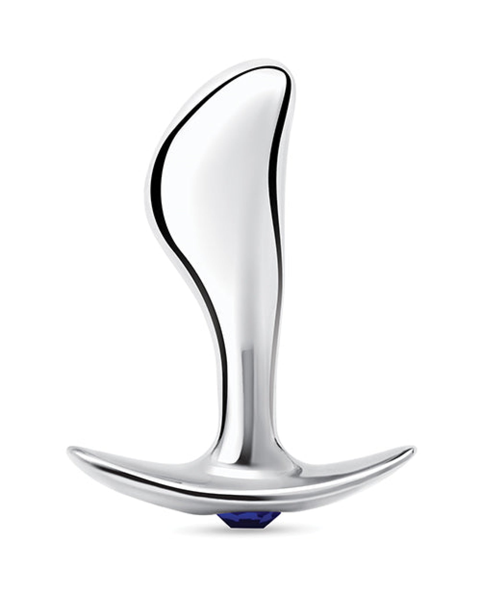 Blue Line 2.5" Stainless Steel Bling Prostate Massager Plug Electric Eel INC