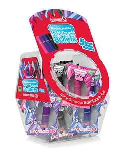 Screaming O Soft Touch Rechargeable Bullets Candy Bowl - Asstd. Colors Bowl of 24 Bushman Products stimulators