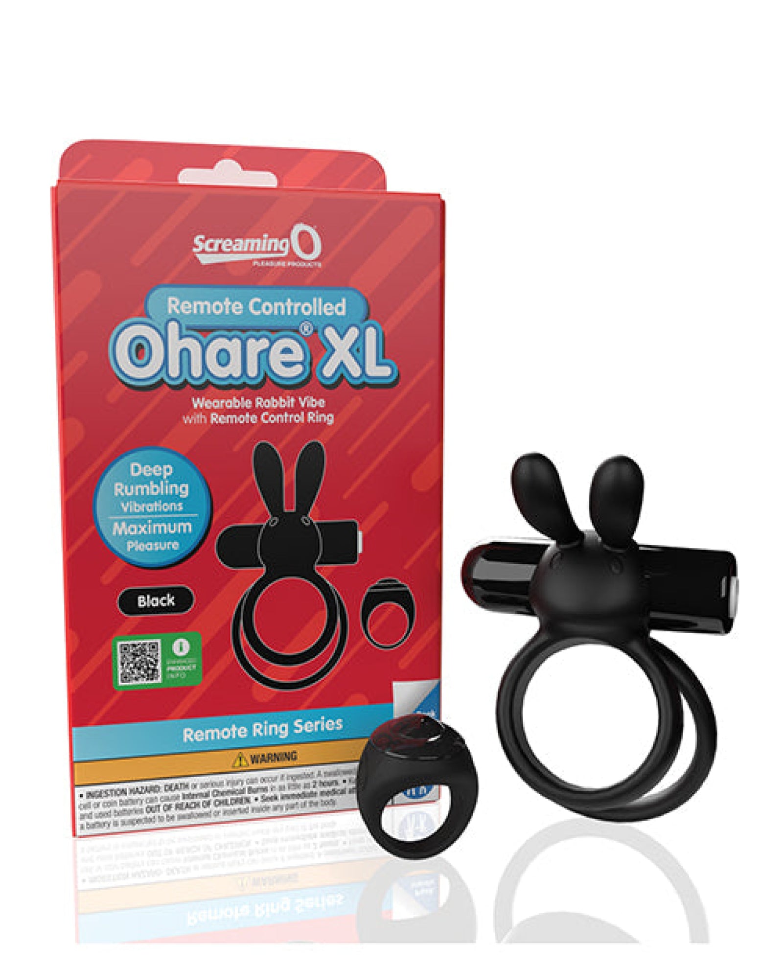 Screaming O Ohare Remote Controlled Vibrating Ring - XL Bushman Products