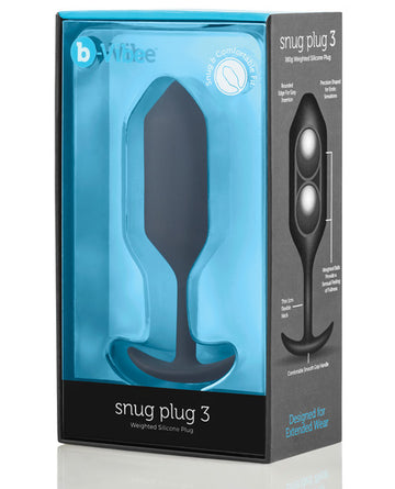 B-vibe Weighted Snug Plug 3 - 180 G Cotr INC