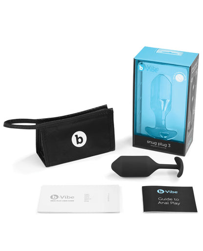 B-vibe Weighted Snug Plug 3 - 180 G Cotr INC