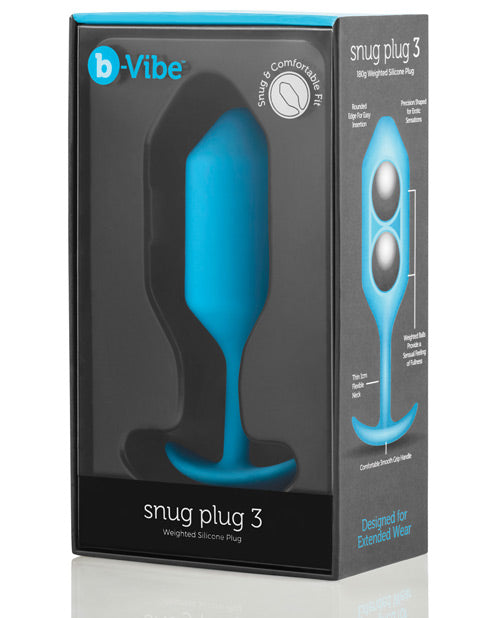 B-vibe Weighted Snug Plug 3 - 180 G - JLD B-vibe Weighted Snug Plug 3 - 180 G - JLD