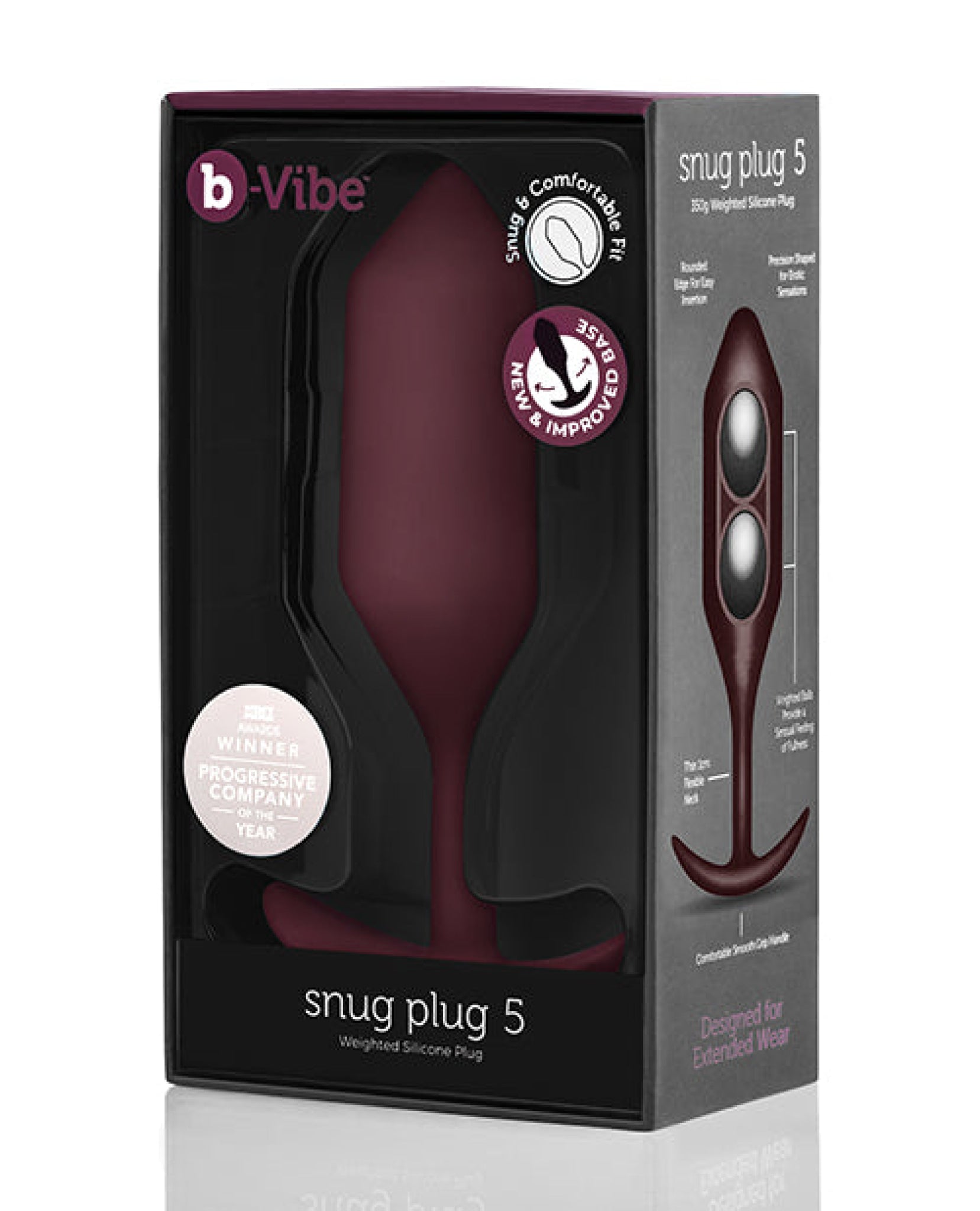 B-vibe Weighted Snug Plug 5 - 350 G B-vibe