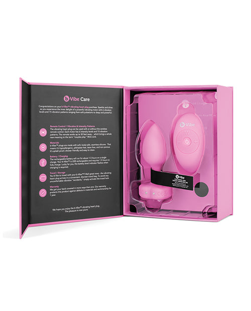 B-vibe Vibrating Heart Plug Cotr INC