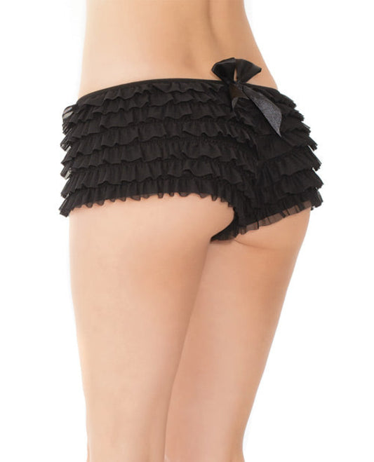 Ruffle Shorts W/back Bow Detai Coquette