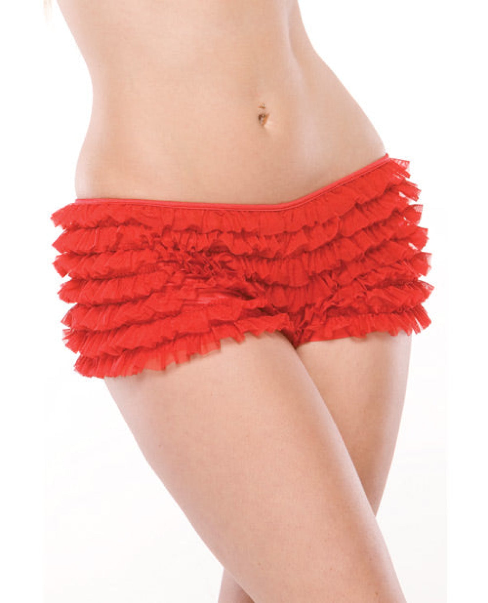 Ruffle Shorts W/back Bow Detai Coquette