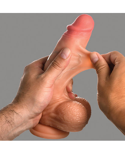 Curve Toys Jock Real Skin Silicone 8" Dildo w/Balls Curve Toys C/o Xr