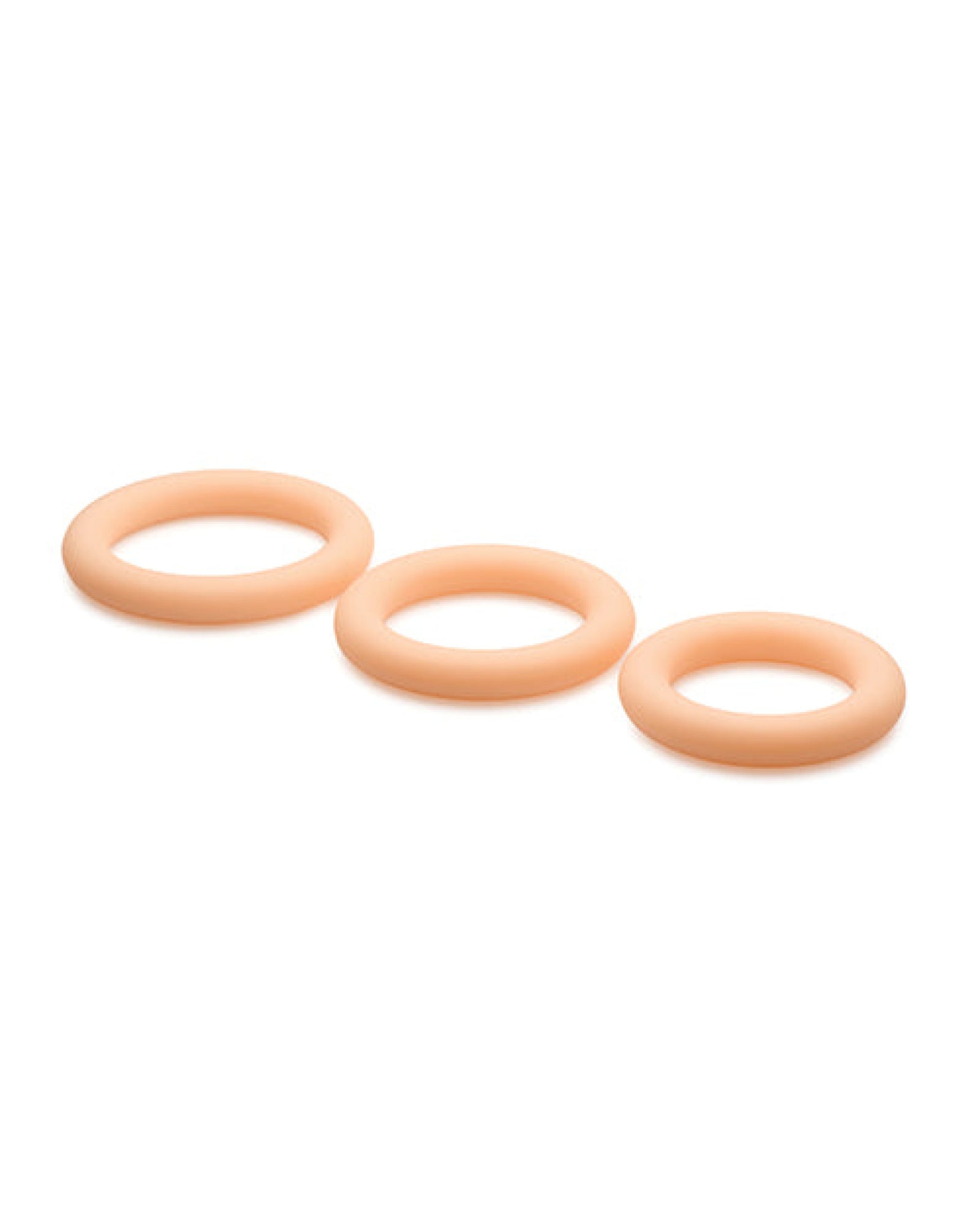 Curve Toys Jock Silicone Cock Ring Set of 3 - Light Curve Toys C/o Xr