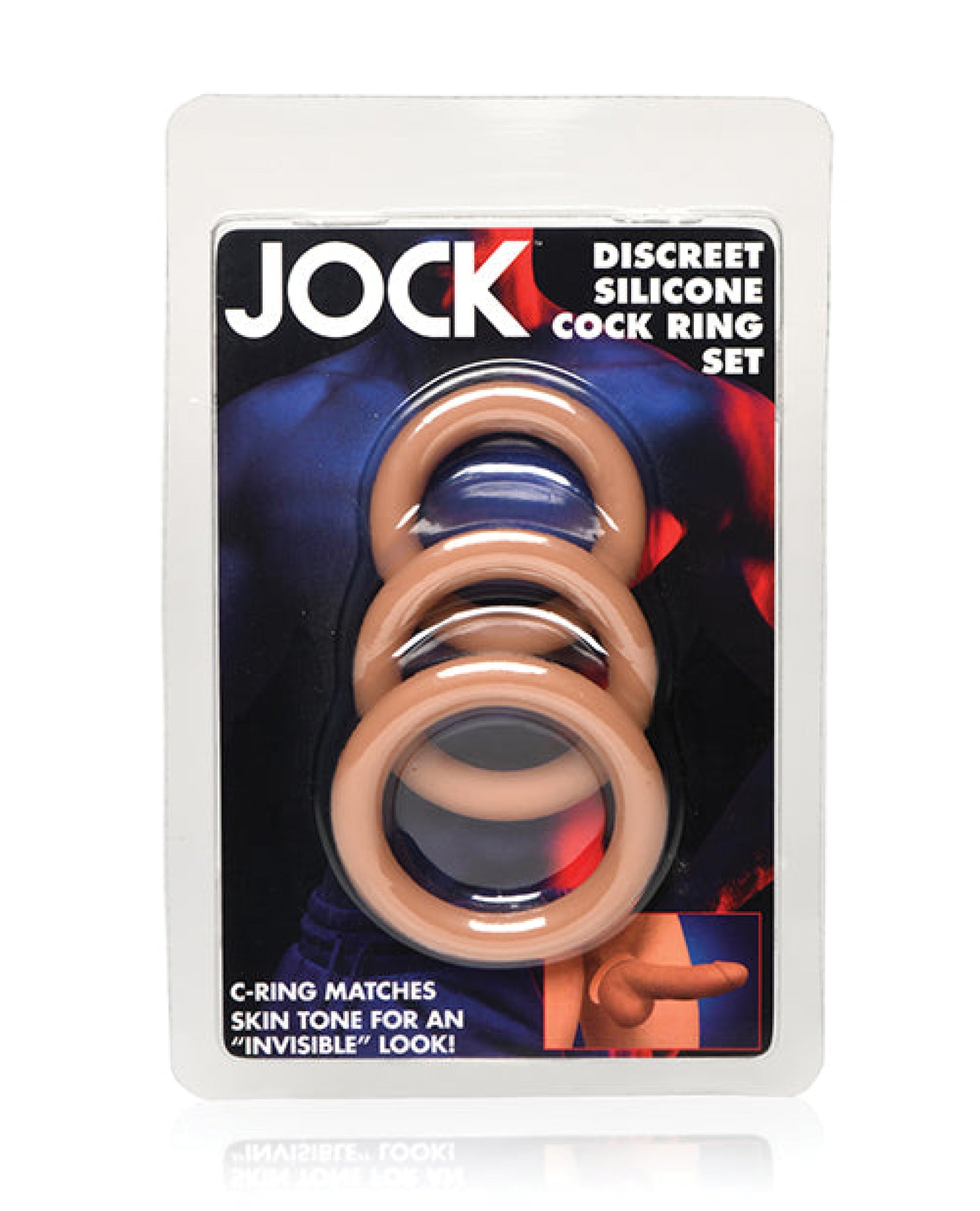 Curve Toys Jock Silicone Cock Ring Set of 3 - Medium Curve Toys C/o Xr