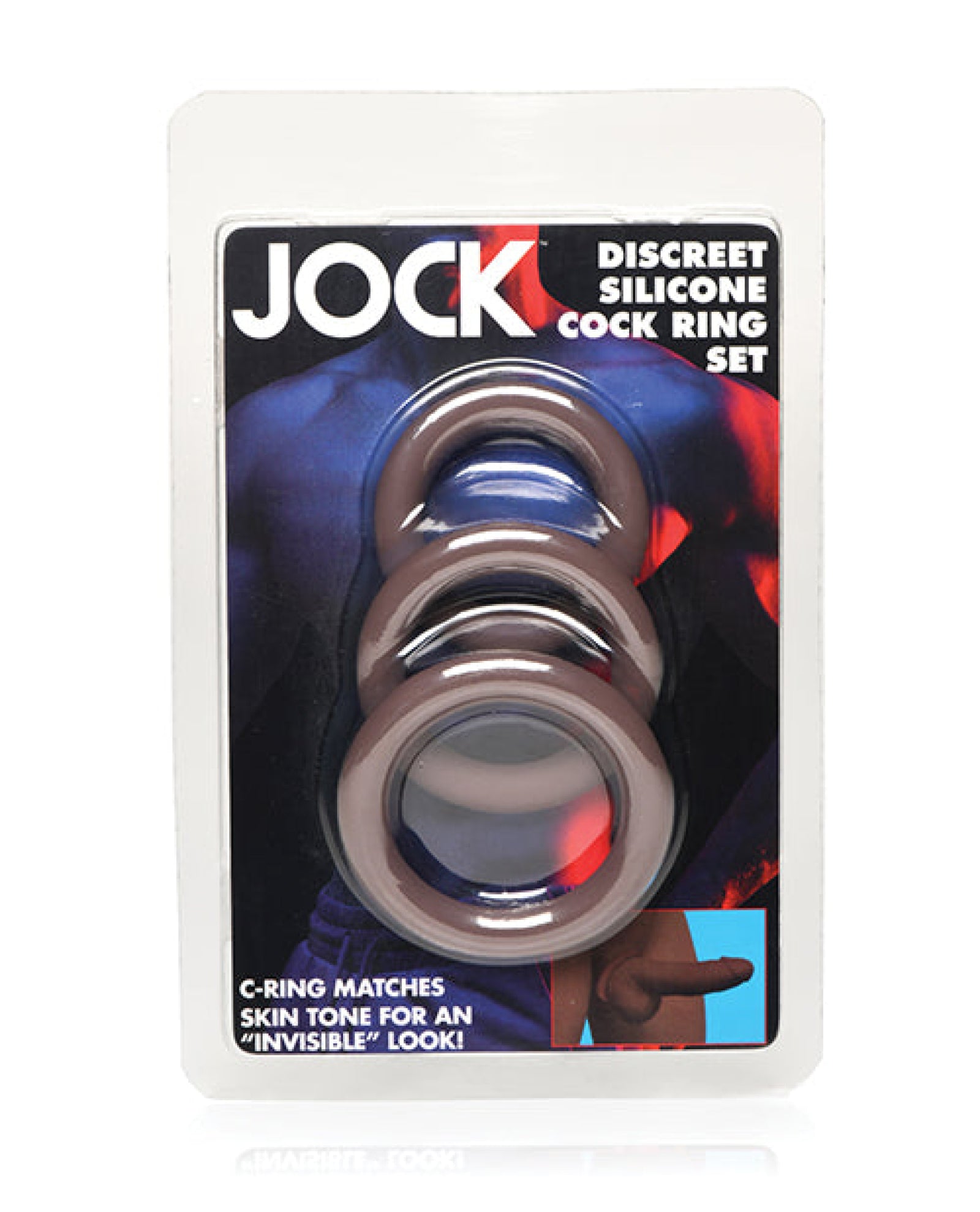 Curve Toys Jock Silicone Cock Ring Set of 3 - Dark Curve Toys C/o Xr
