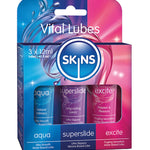 Skins Vital Lubes - 12 ml Tubes Pack of 3 Creative Conceptions