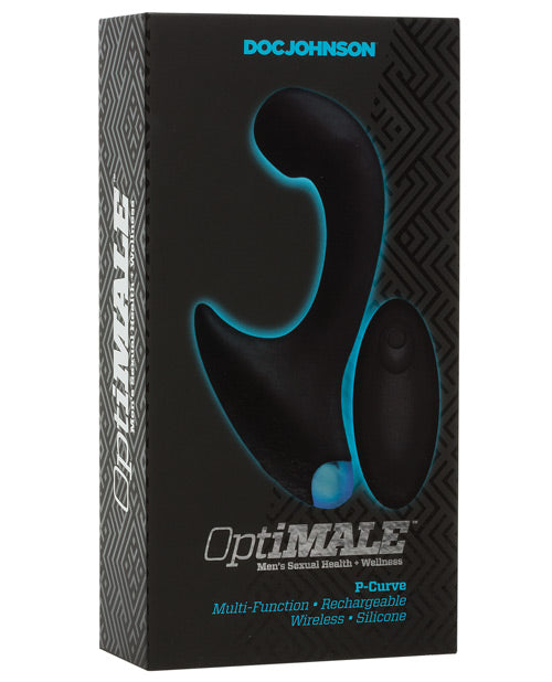 OptiMale Vibrating P Massager w/Wireless Remote - Black Doc Johnson