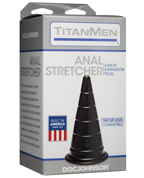 Titanmen 6" Anal Stretcher - Black Doc Johnson