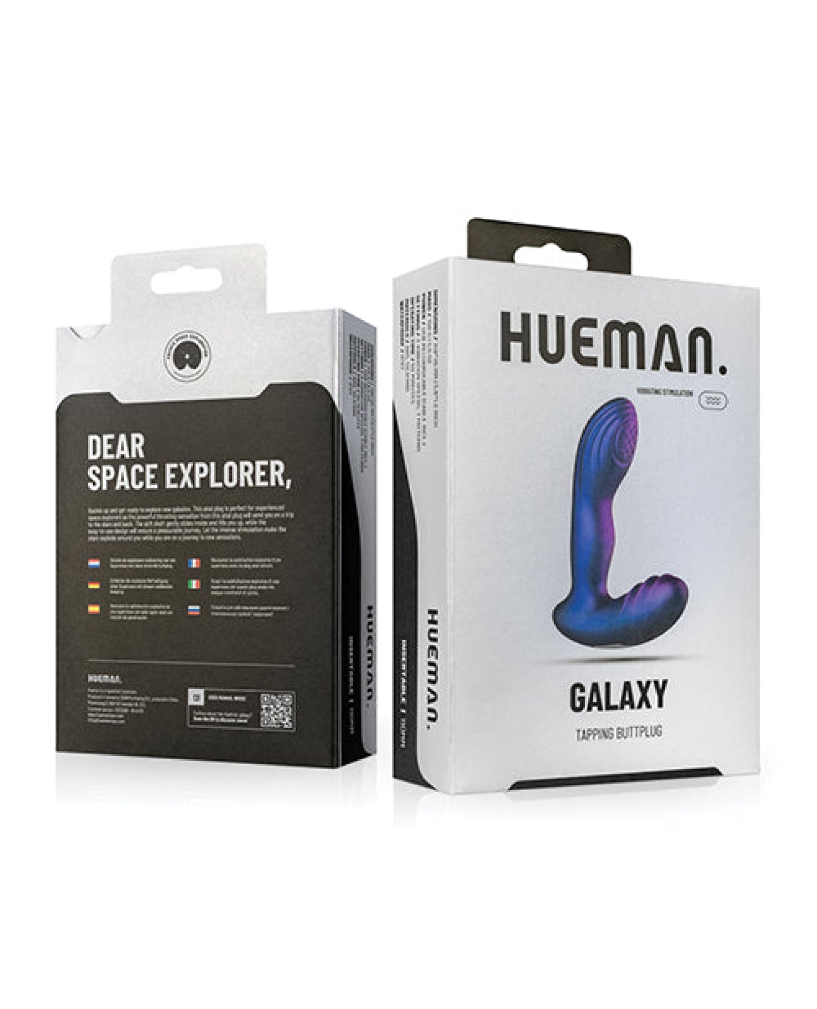 Hueman Galaxy Tapping Butt Plug - Purple One-dc