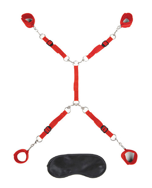 Lux Fetish 7 Pc Bed Spreader - Red Lux Fetish