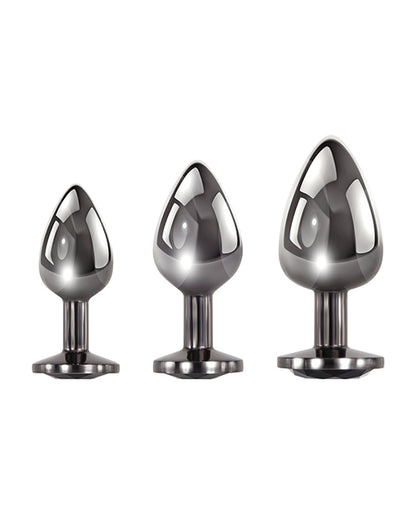 Evolved Black Gem Anal Plug set Evolved Novelties INC