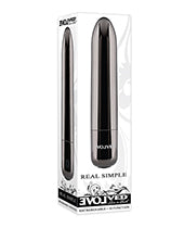 Evolved Real Simple Rechargeable Bullet - Black Chrome Evolved Novelties INC