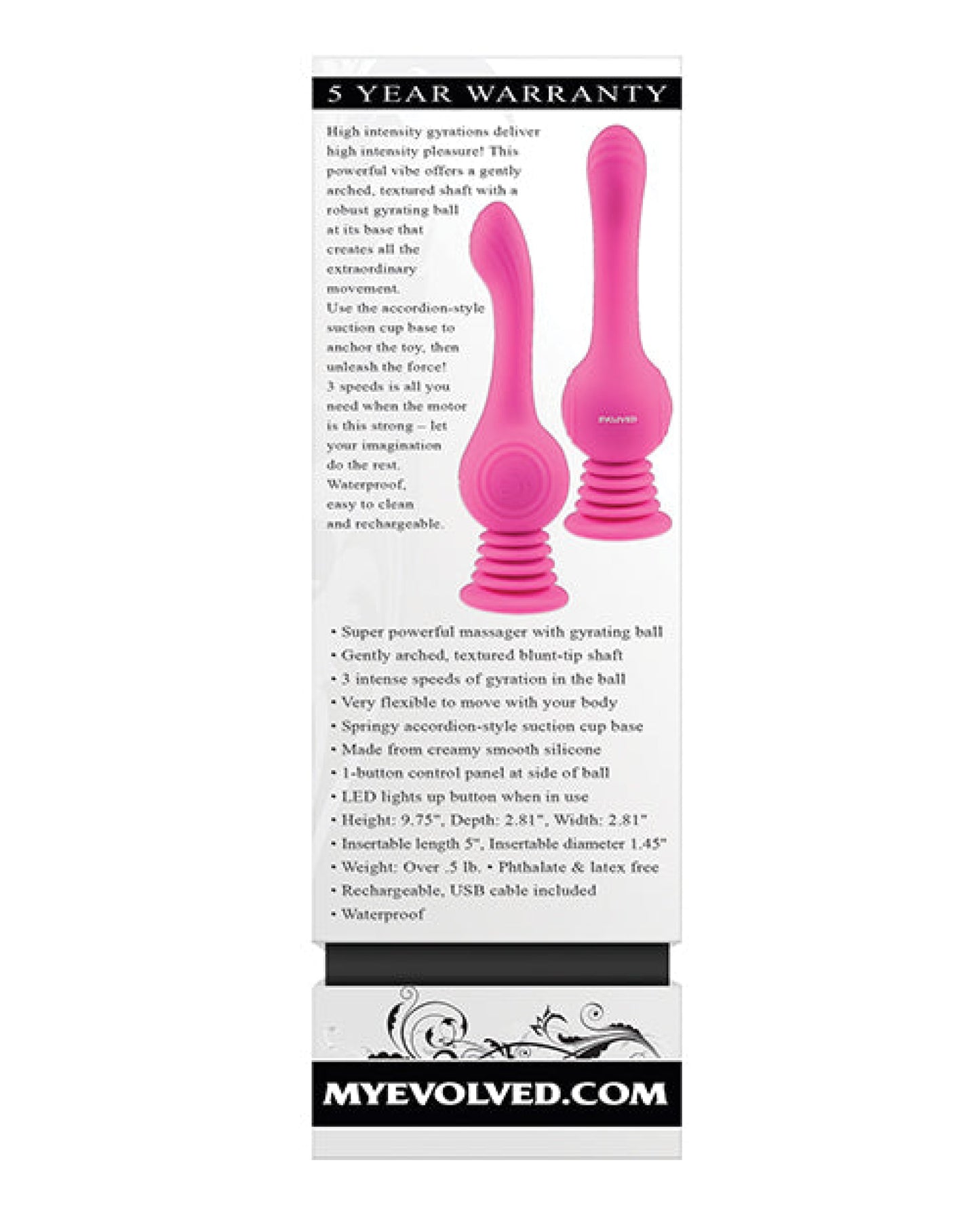 Evolved Gyro Vibe - Pink Evolved Novelties