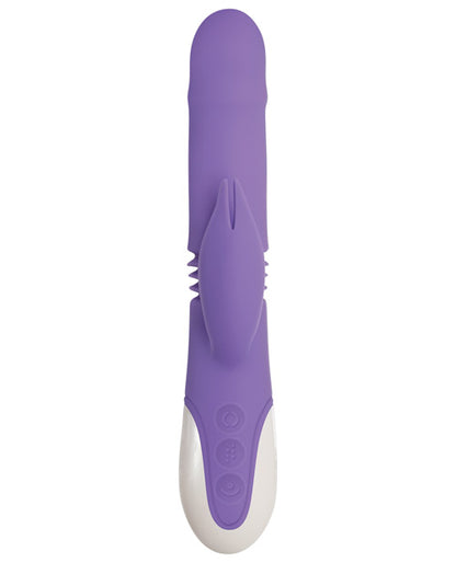 Evolved Thick & Thrust Bunny Dual Stim Rechargeable - Purple Evolved Novelties INC