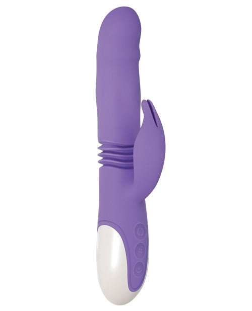 Evolved Thick & Thrust Bunny Dual Stim Rechargeable - Purple Evolved Novelties INC