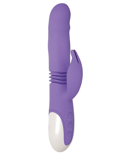 Evolved Thick & Thrust Bunny Dual Stim Rechargeable - Purple Evolved Novelties INC