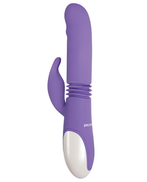 Evolved Thick & Thrust Bunny Dual Stim Rechargeable - Purple Evolved Novelties INC