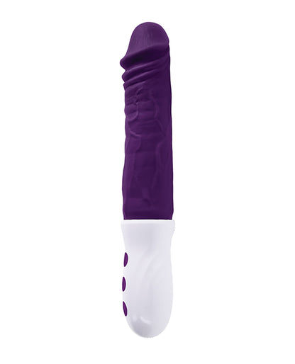 Evolved Plum Thrust Realistic Shaft Vibrator - Purple Evolved Novelties INC