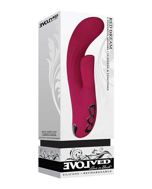 Evolved Red Dream Dual Stim - Burgundy Evolved Novelties INC vibrators