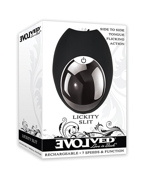 Evolved Lickity Slit Oral Massager - Black Evolved Novelties INC