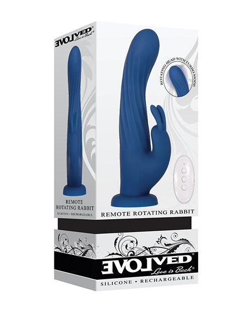 Evolved Remote Rotating Rabbit - Blue Evolved Novelties INC vibrators