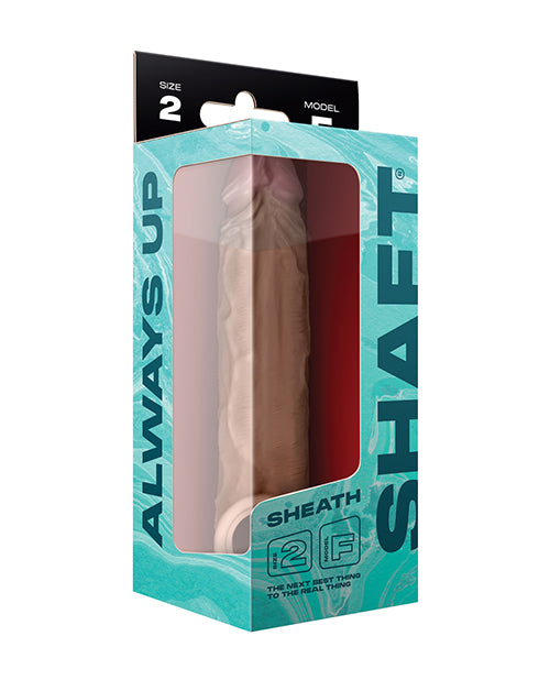 Shaft Model F Flexskin Liquid Silicone 8.8" Sheath - Pine Vvole