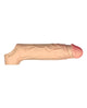 Shaft Flexskin Liquid Silicone 7.8" Vibrating Sheath - Pine Vvole