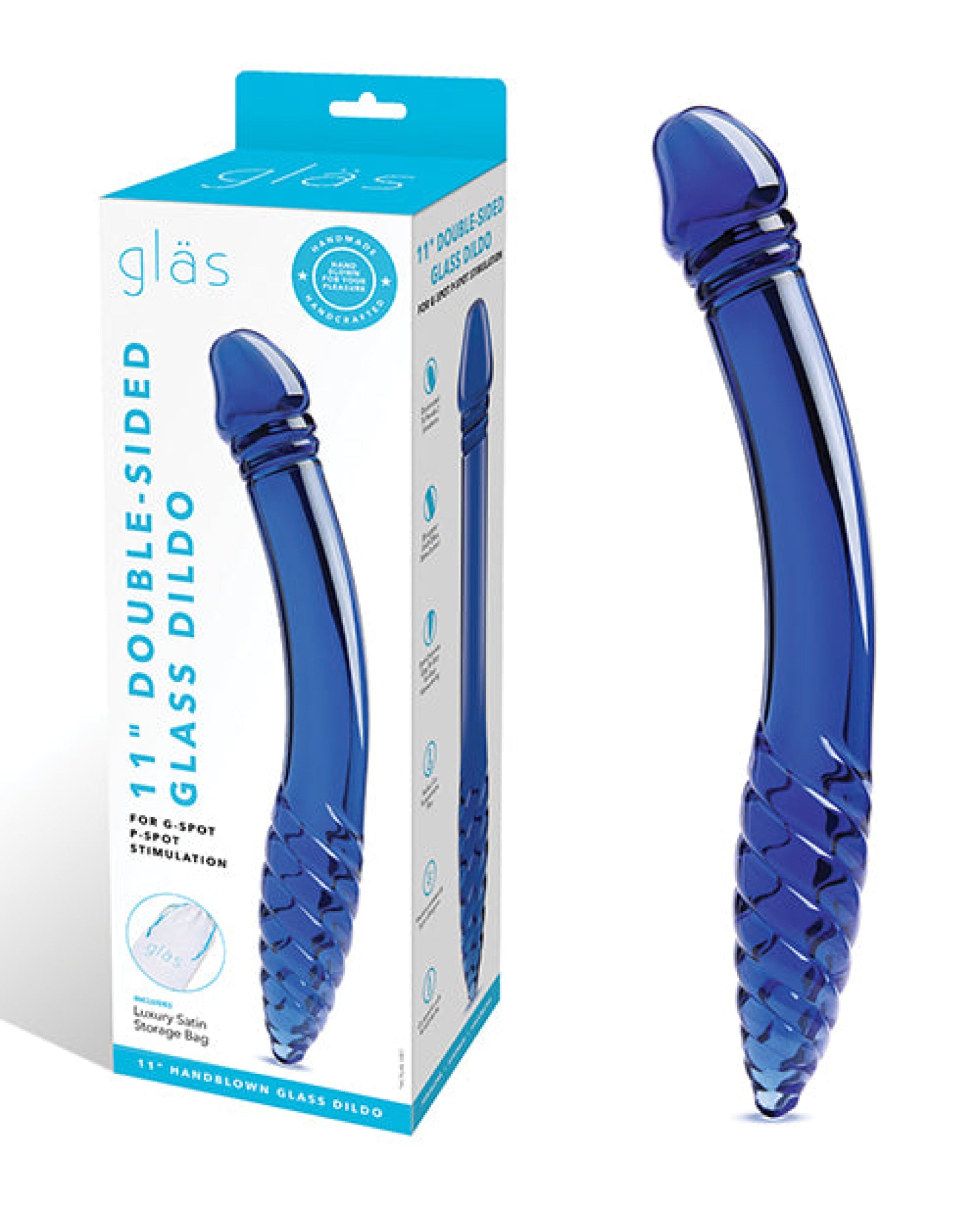 Glas 11" Double-sided Dildo G-Spot & P-Spot Stimulation Electric Eel INC