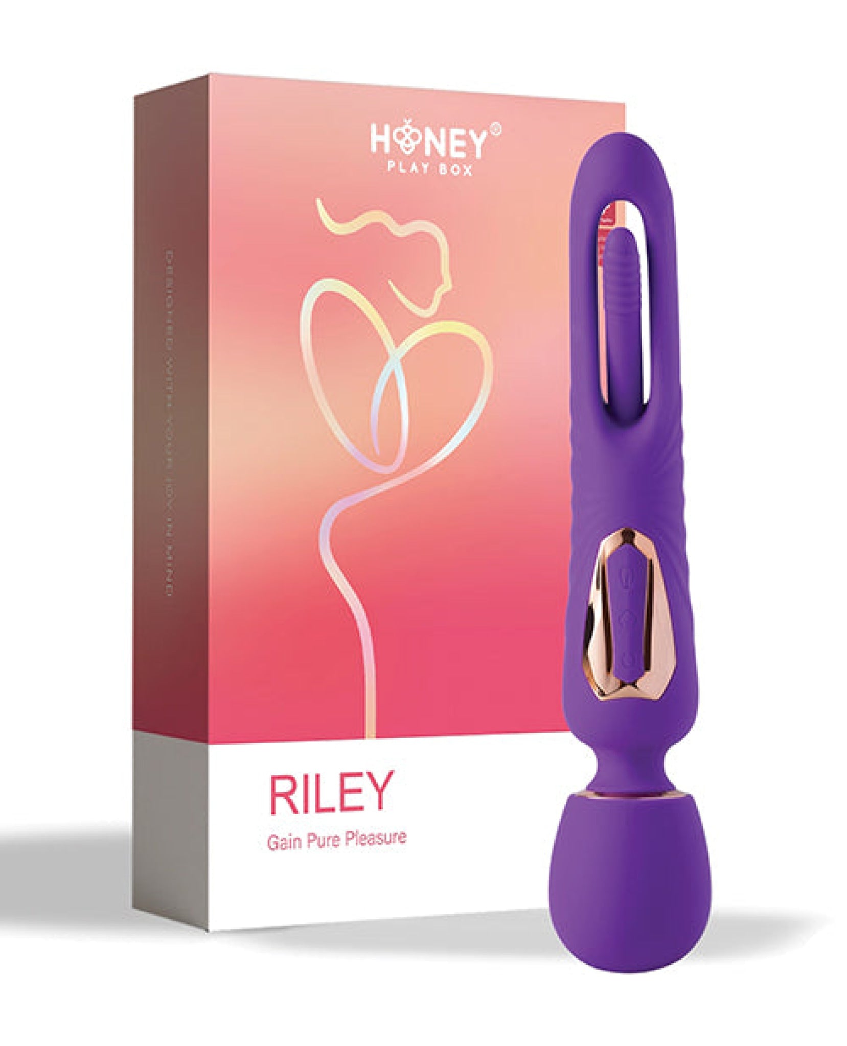 Riley Vibrating Massage Wand & G-spot Tapping Stimulator - Purple Uc Global Trade
