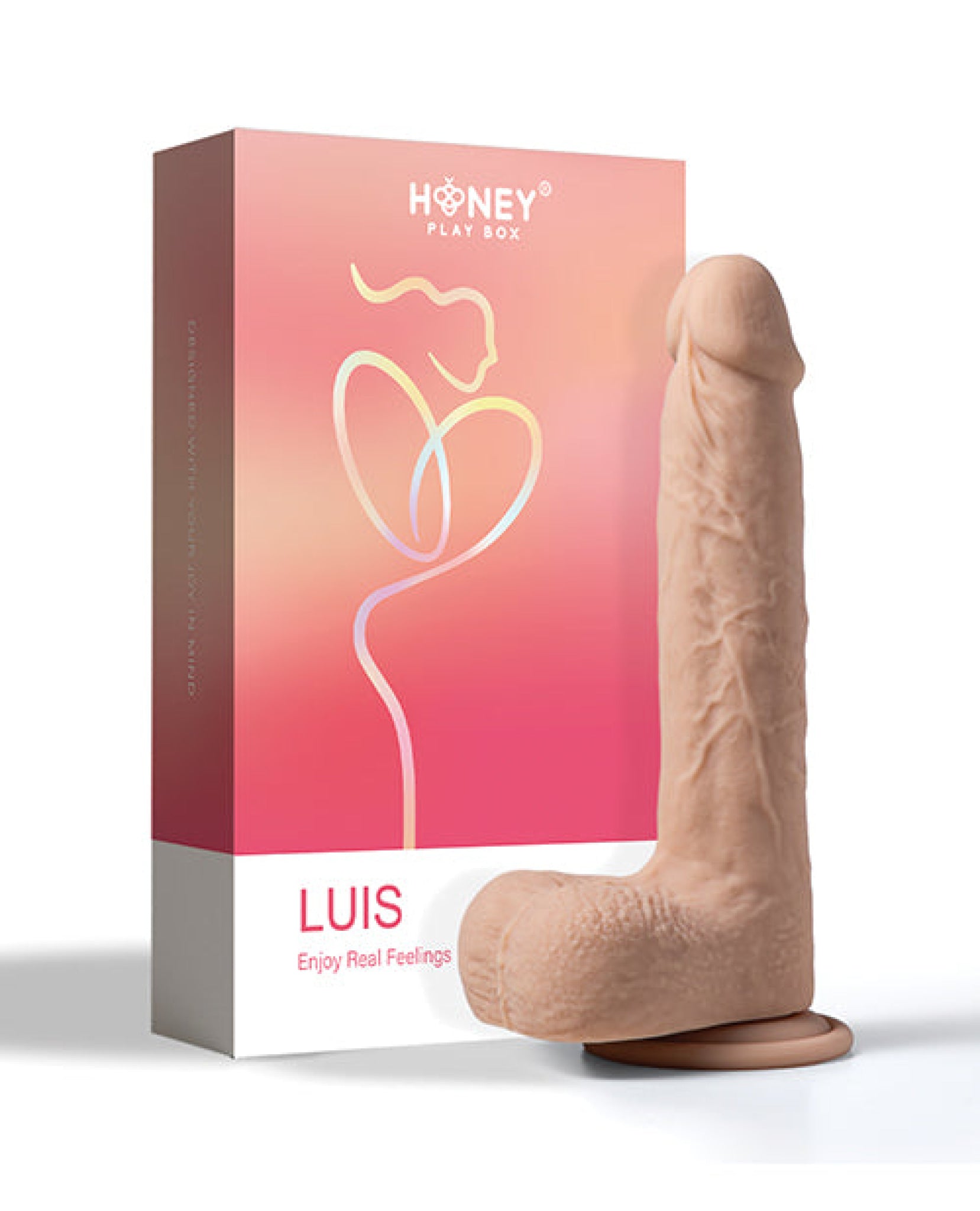 Luis App Controlled Realistic 8.5" Thrusting Dildo Vibrator - Ivory Uc Global Trade