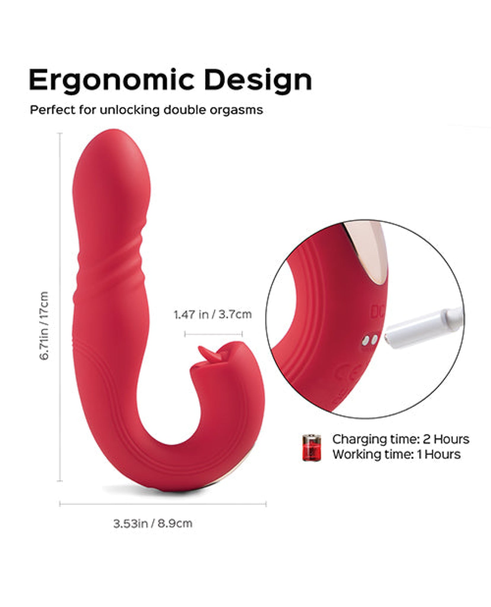Joi App Controlled Thrusting G-spot Vibrator & Clit Licker Uc Global Trade