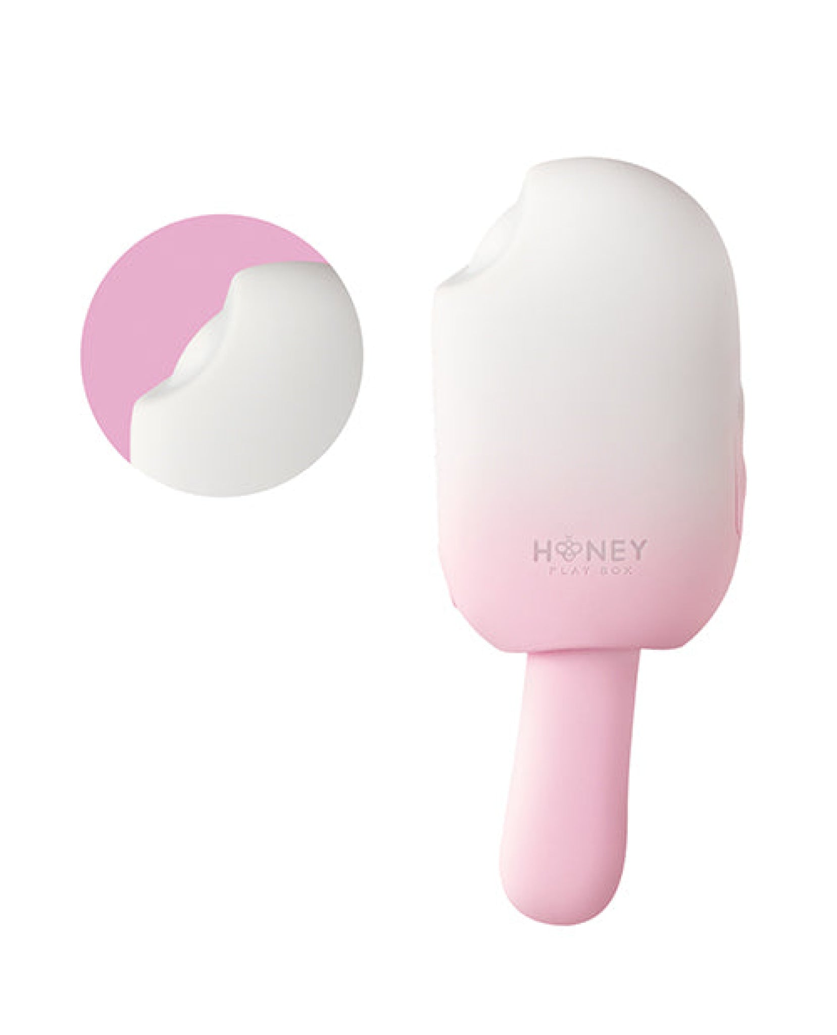 Bite Me Sucking, Tapping & Vibrating Cream Pop Stimulator - Pink/White Uc Global Trade INChoney Play B