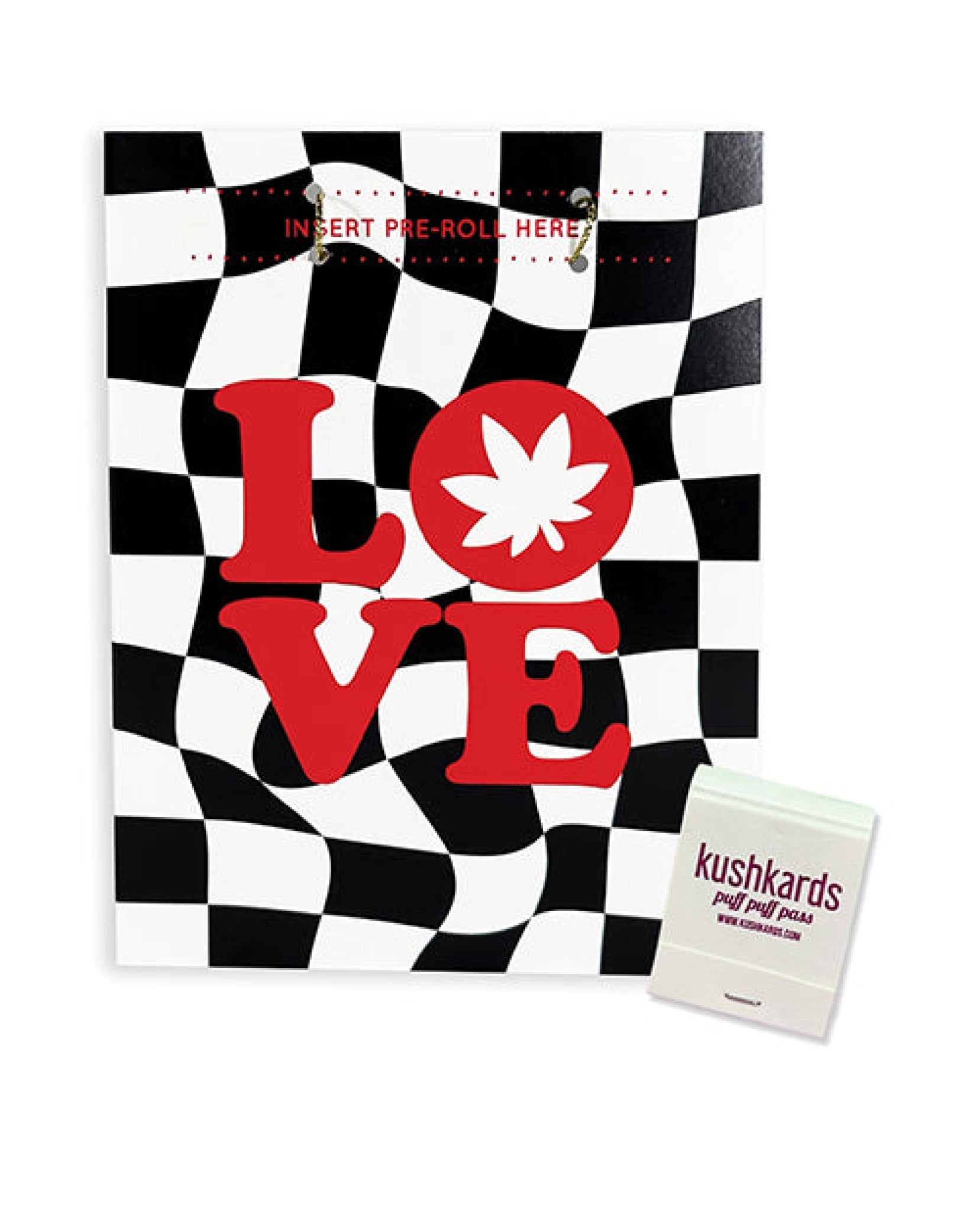 Love Retro Greeting Card w/Matchbook Kush Kards LLC